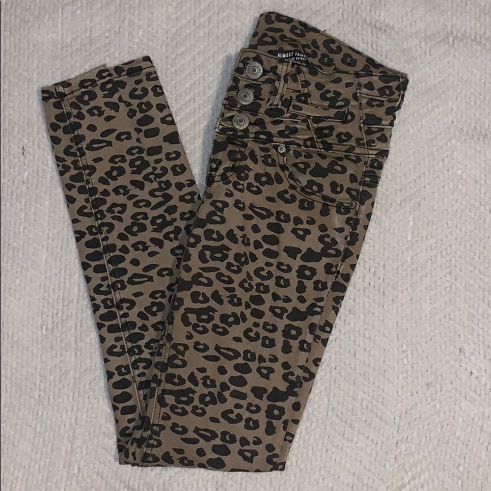Almost Famous Leopard Jeans
